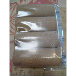 LOT DE 4 PIEDS BOIS H12CM