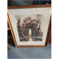LITHOGRAPHIE PAYSAGE 