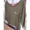 T-SHIRT KAKI 2ROSES