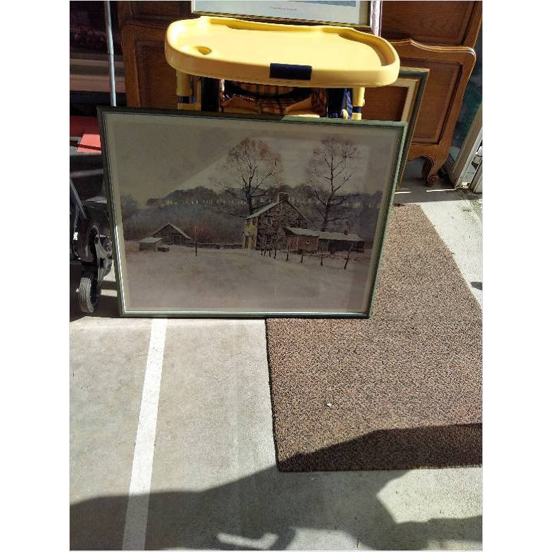 TABLEAU IMPRIMÉ PAYSAGE NEIGE 