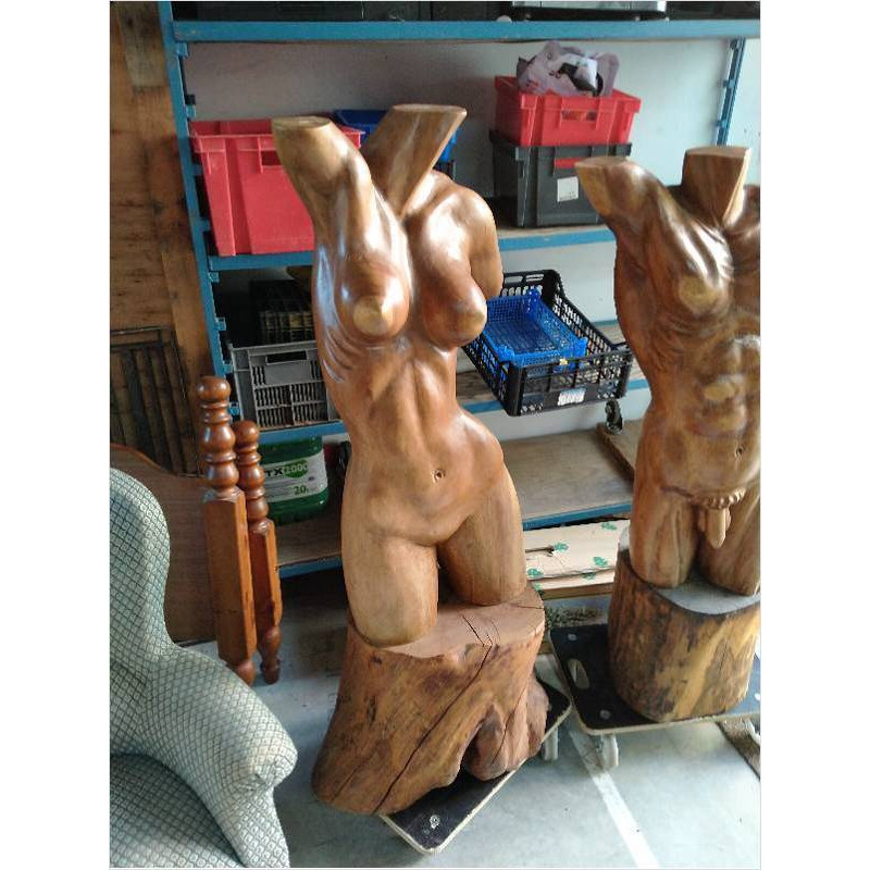 STATUE BOIS FEMME