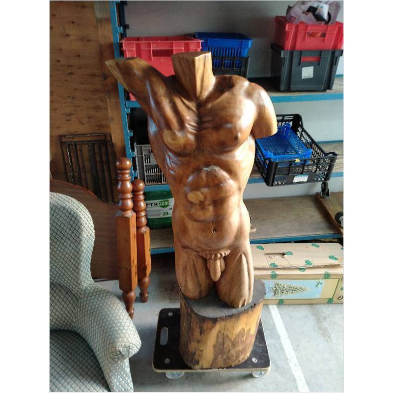 STATUE BOIS HOMME