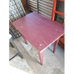 TABLE BOIS ROUGE 