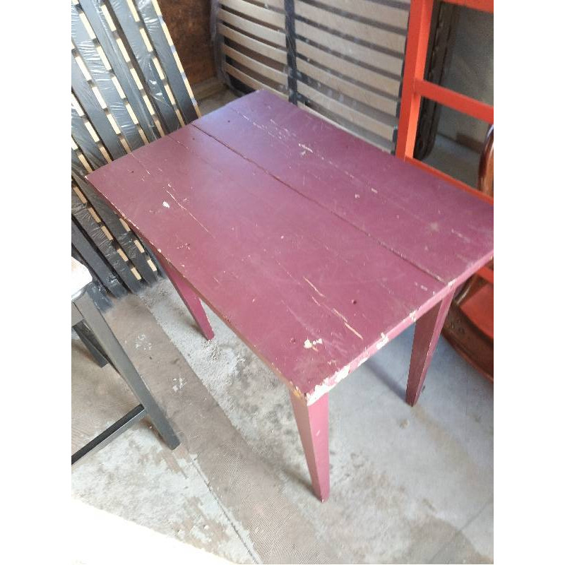 TABLE BOIS ROUGE 