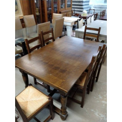 TABLE BOIS 2 ALLONGES 54