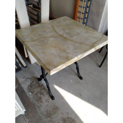 TABLE PIED FONTE 