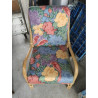 FAUTEUIL ROTIN ASSISE TISSUS 