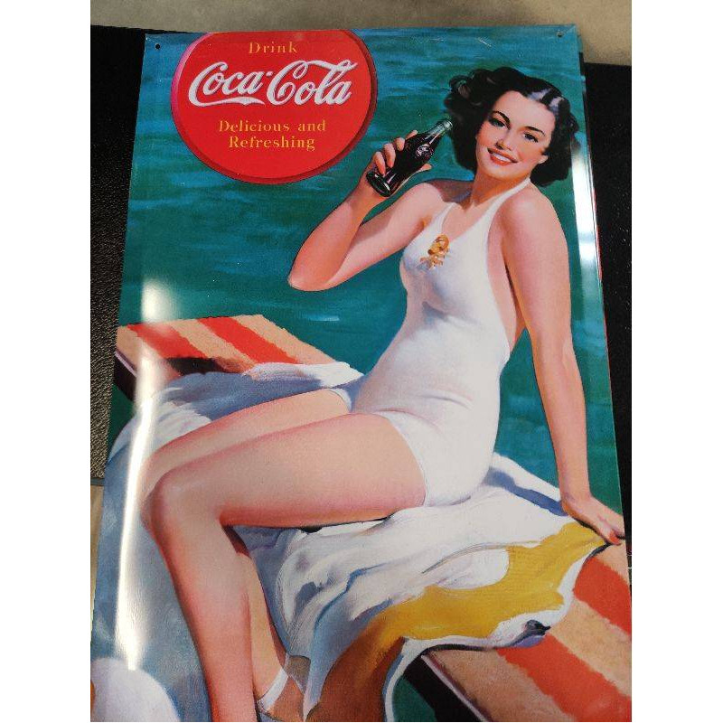 AFFICHE METALLIQUE COCA COLA