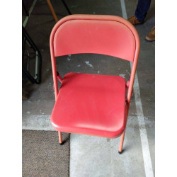 CHAISE PLIANTE ACIER 