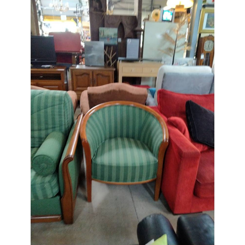 FAUTEUIL TISSU VERT