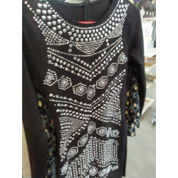 ROBE NOIR ET ARGENT