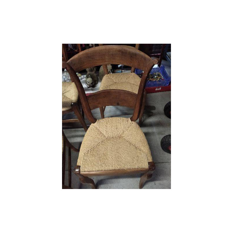 CHAISE BOIS ASSISE CORDE