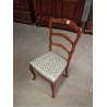 CHAISE BOIS ASSISE TISSUS