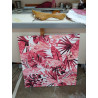 TOILE FLEURI ROSE
