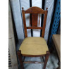 CHAISE BOIS MASSIF TISSU 