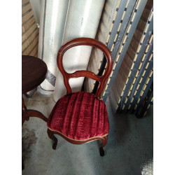 CHAISE VIOLON ASSISE TISSU...