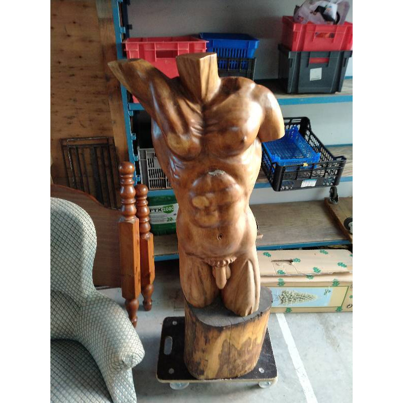 STATUE BOIS HOMME