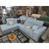 CANAPE ANGLE AVEC MERIDIENE ET POUF