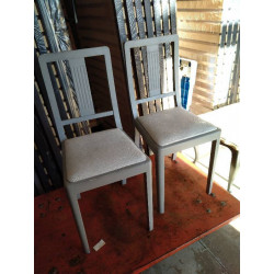 LOT CHAISES REPEINT 