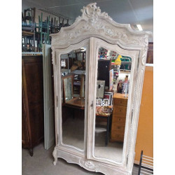 ARMOIRE ANCIENNE CÉRUSÉE