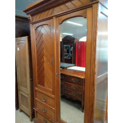 ARMOIRE 2 PORTES ET 3 TIROIRS
