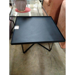 TABLE BASSE CARRÉE NOIRE