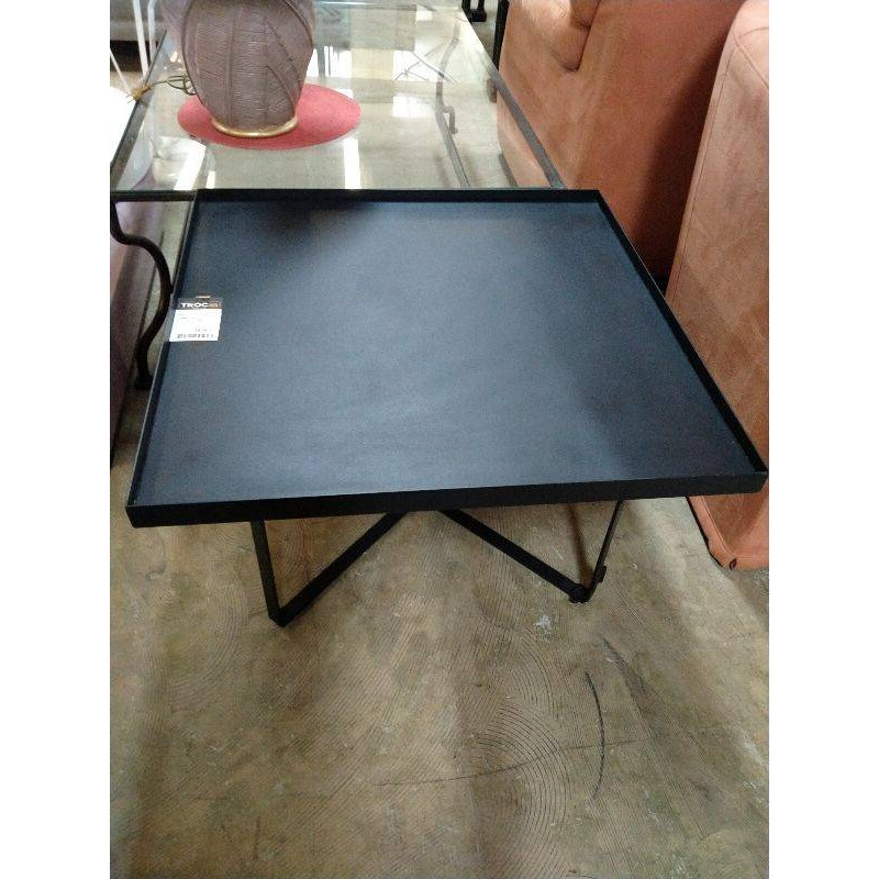 TABLE BASSE CARRÉE NOIRE