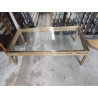 TABLE BASSE DORÉ PIERRE VANDEL PARIS 