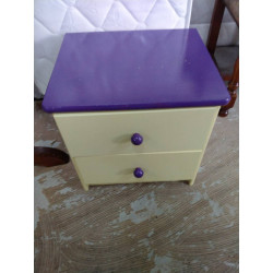 CHEVET JAUNE VIOLET