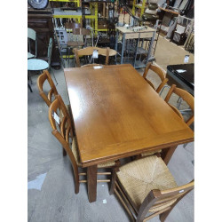 TABLE CHENE 120/200 X80