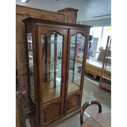 VITRINE CHÊNE 2 PORTES