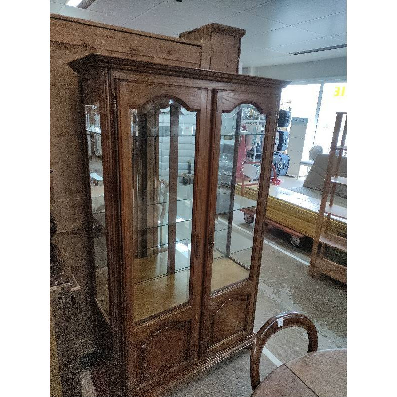 VITRINE CHÊNE 2 PORTES