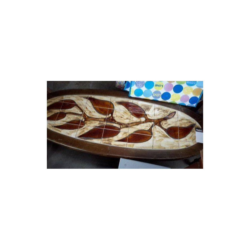 TABLE BASSE OVALE VINTAGE