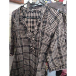 ROBE NOIRE CARREAUX JENNIFER