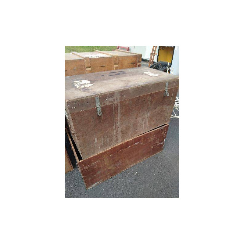 COFFRE DE TRANSPORT BOIS POIGNÉE ACIER