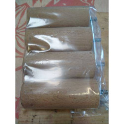 LOT DE 4 PIEDS BOIS H12CM