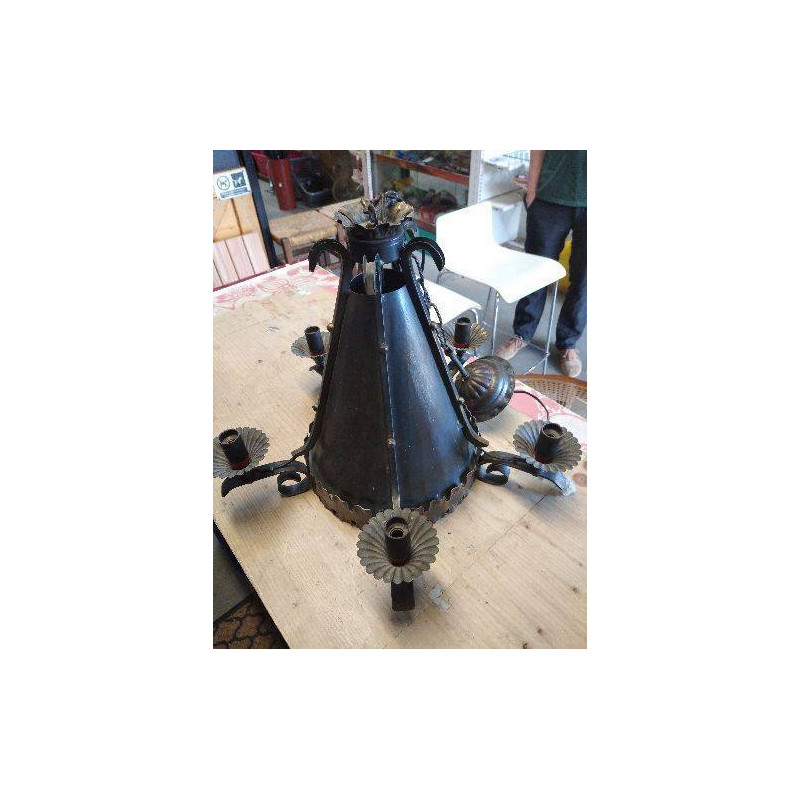 SUSPENSION MÉTAL 6 LUMIÈRES