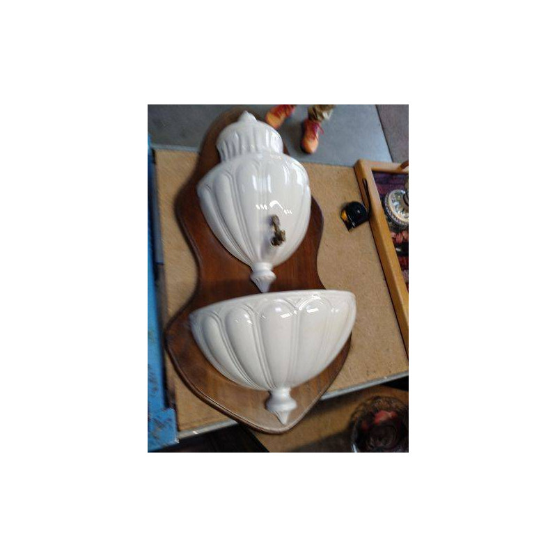 FONTAINE CERAMIQUE BLANCHE