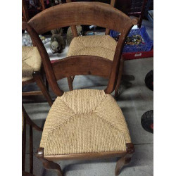 CHAISE BOIS ASSISE CORDE