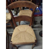 CHAISE BOIS ASSISE CORDE