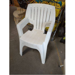 CHAISE DE JARDIN BLANCHE 