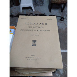 ALMANACH DES LETTRES...