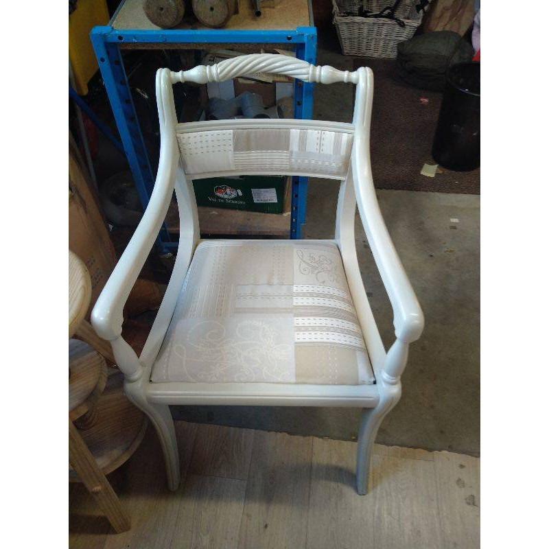 FAUTEUIL BOIS ASSISE TISSU