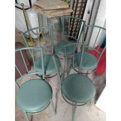 LOT DE 5 CHAISES DE BISTROT...