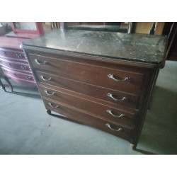 COMMODE 4 TIROIRS DESSUS...