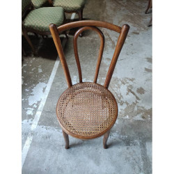 CHAISE BOIS ASSISE CANNE 