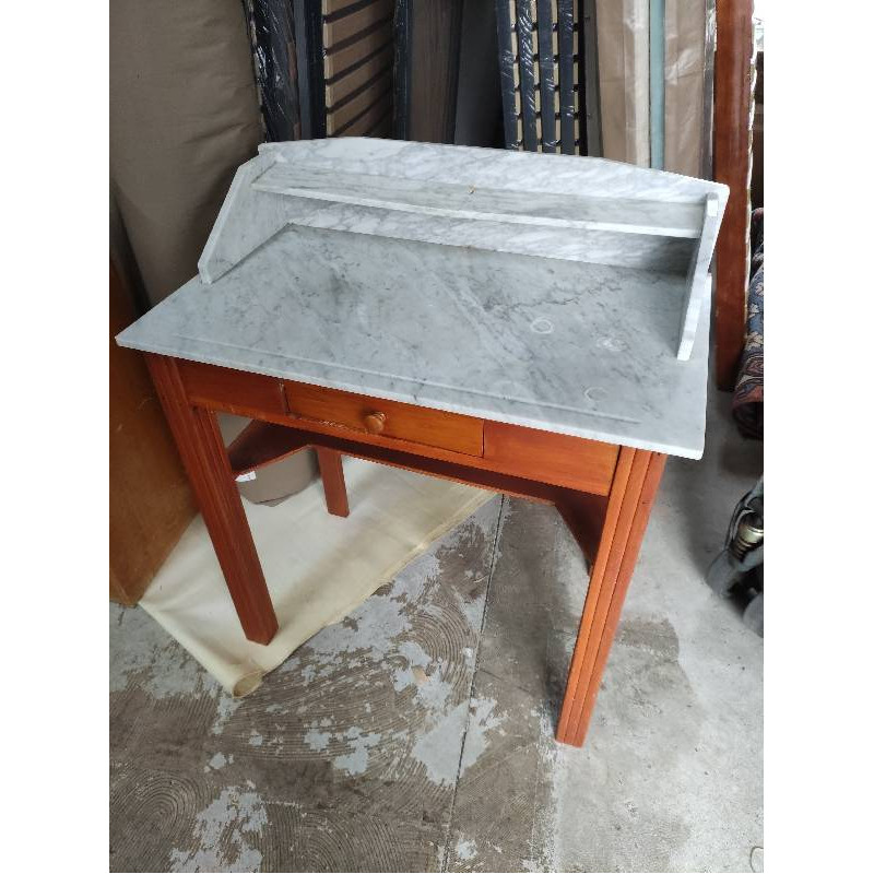 COIFFEUSE BOIS DESSUS MARBRE 