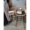 LOT 2 TABOURET HAUT ROSANO