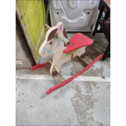 CHEVAL À BASCULE BOIS 